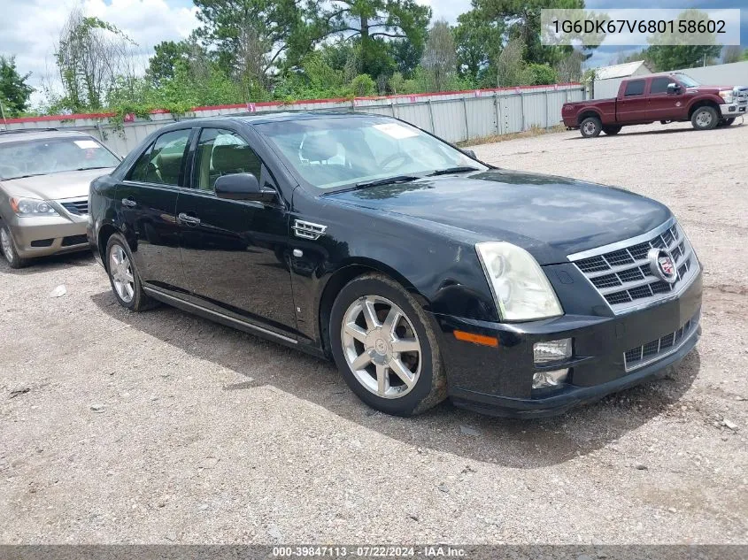 1G6DK67V680158602 2008 Cadillac Sts V6