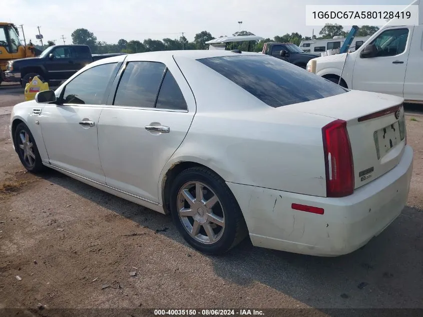 2008 Cadillac Sts V8 VIN: 1G6DC67A580128419 Lot: 40035150