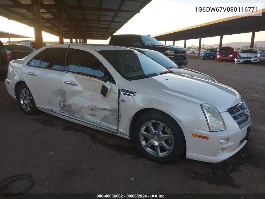 1G6DW67V080116771 2008 Cadillac Sts V6