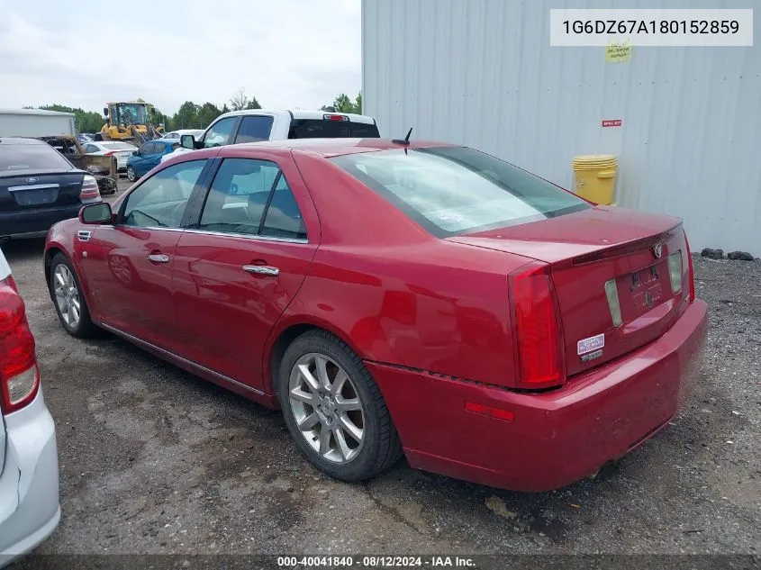 2008 Cadillac Sts V8 VIN: 1G6DZ67A180152859 Lot: 40041840