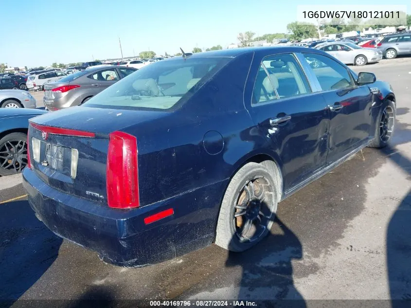 2008 Cadillac Sts V6 VIN: 1G6DW67V180121011 Lot: 40169796