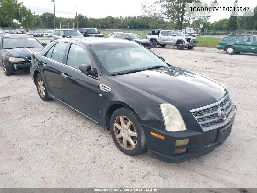 2008 Cadillac Sts V6 VIN: 1G6DD67V180215847 Lot: 40259082