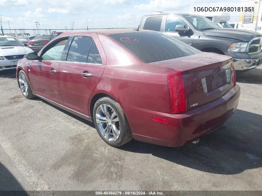 1G6DC67A980181351 2008 Cadillac Sts V8