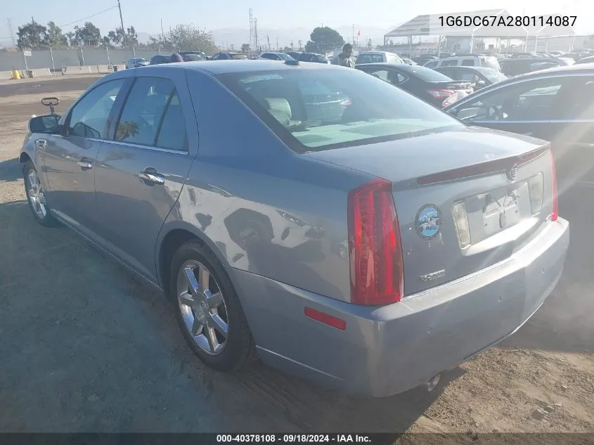 2008 Cadillac Sts V8 VIN: 1G6DC67A280114087 Lot: 40378108