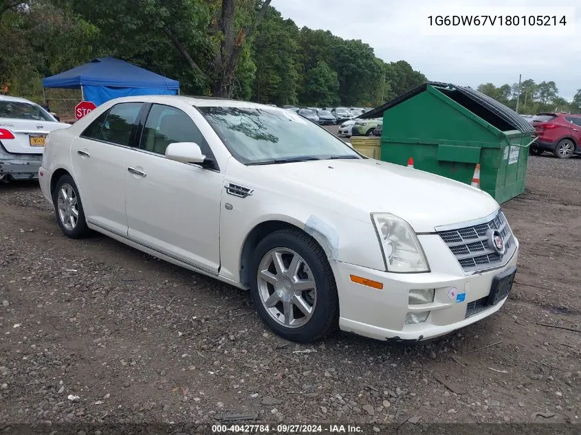 2008 Cadillac Sts V6 VIN: 1G6DW67V180105214 Lot: 40427784