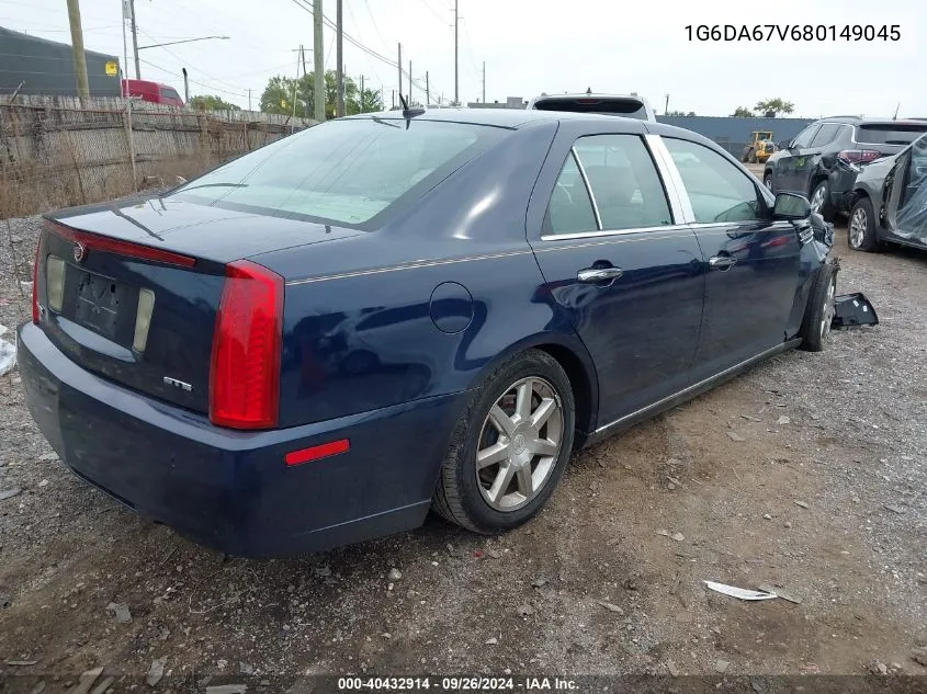 1G6DA67V680149045 2008 Cadillac Sts V6