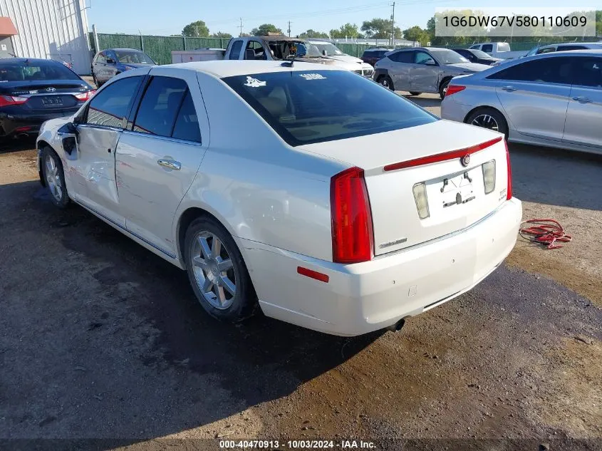 2008 Cadillac Sts V6 VIN: 1G6DW67V580110609 Lot: 40470913