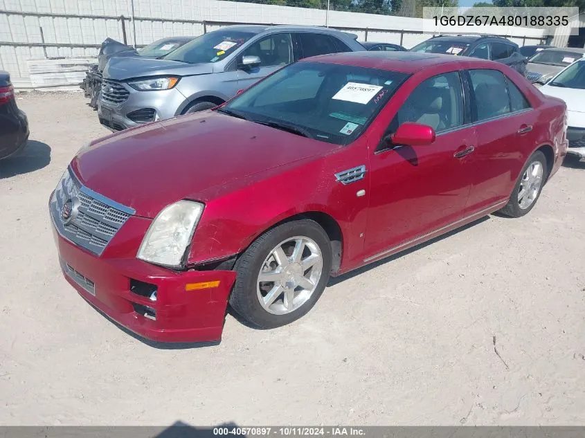 2008 Cadillac Sts V8 VIN: 1G6DZ67A480188335 Lot: 40570897