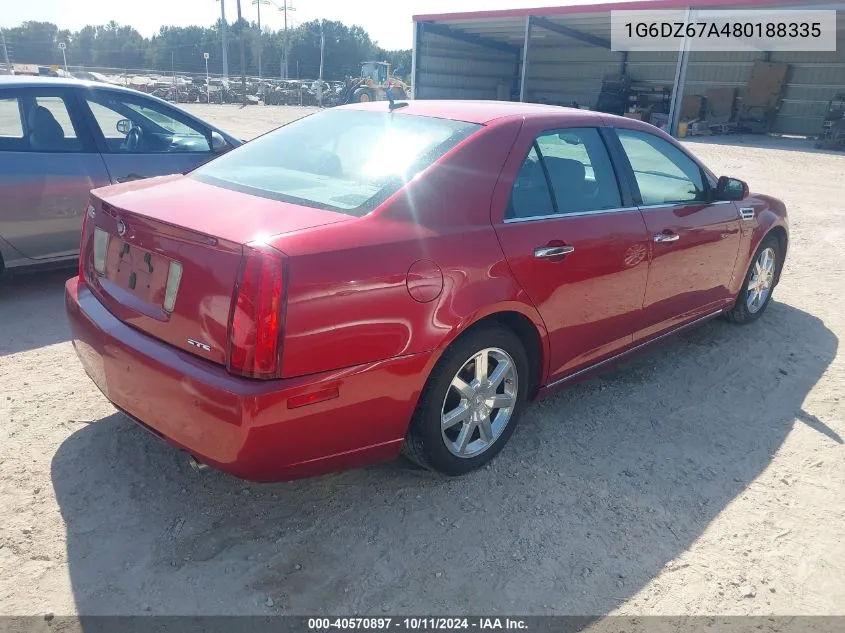 2008 Cadillac Sts V8 VIN: 1G6DZ67A480188335 Lot: 40570897