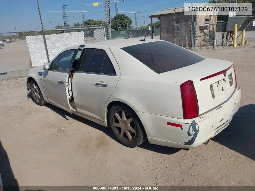 2008 Cadillac Sts V8 VIN: 1G6DC67A180107129 Lot: 40574903