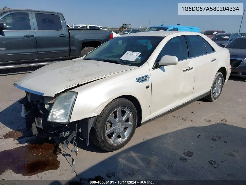 2008 Cadillac Sts V8 VIN: 1G6DC67A580204334 Lot: 40586191