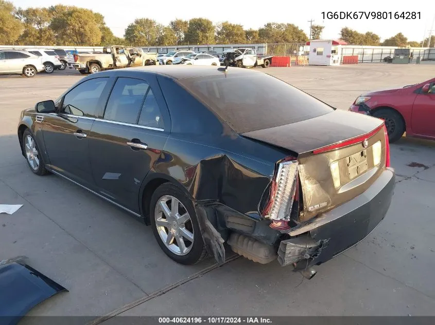 1G6DK67V980164281 2008 Cadillac Sts V6