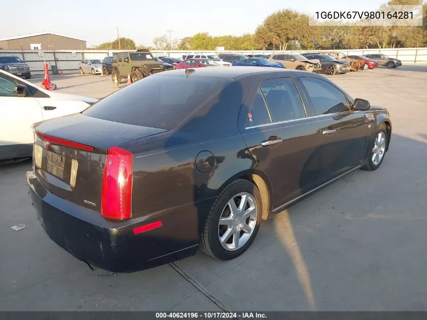 1G6DK67V980164281 2008 Cadillac Sts V6