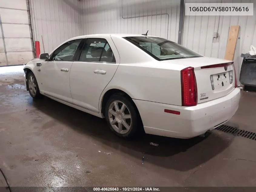 2008 Cadillac Sts V6 VIN: 1G6DD67V580176616 Lot: 40625043