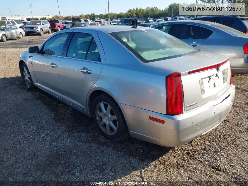 2008 Cadillac Sts V6 VIN: 1G6DW67VX80112677 Lot: 40649257