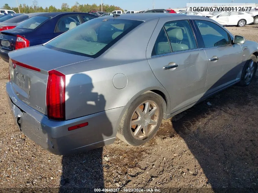 2008 Cadillac Sts V6 VIN: 1G6DW67VX80112677 Lot: 40649257