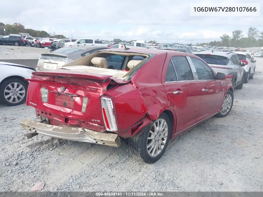 2008 Cadillac Sts V6 VIN: 1G6DW67V280107666 Lot: 40834141