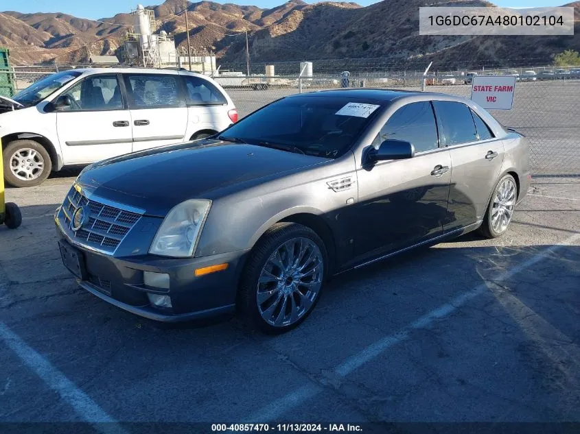 2008 Cadillac Sts V8 VIN: 1G6DC67A480102104 Lot: 40857470