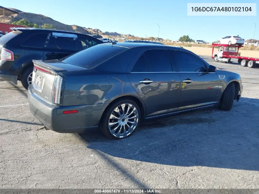 2008 Cadillac Sts V8 VIN: 1G6DC67A480102104 Lot: 40857470