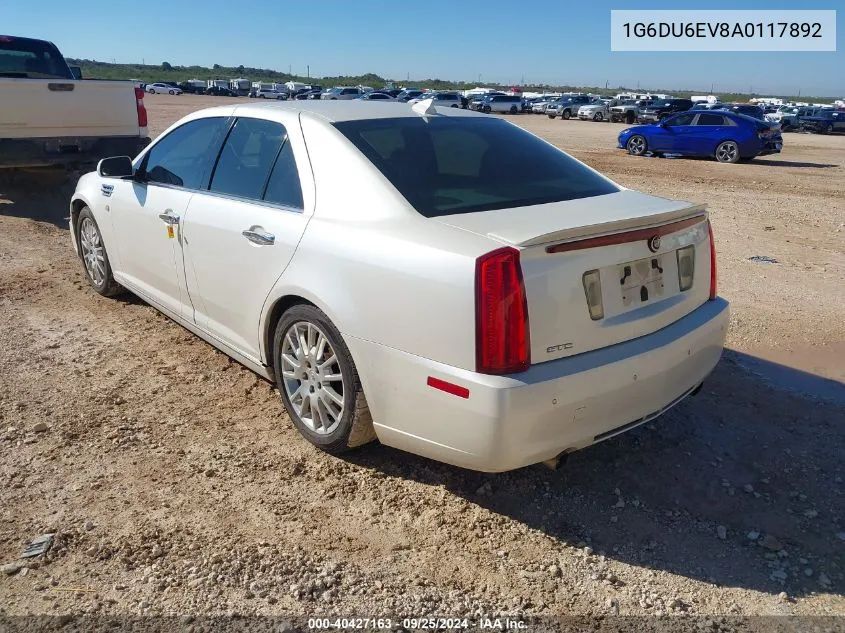 2010 Cadillac Sts Premium Package VIN: 1G6DU6EV8A0117892 Lot: 40427163