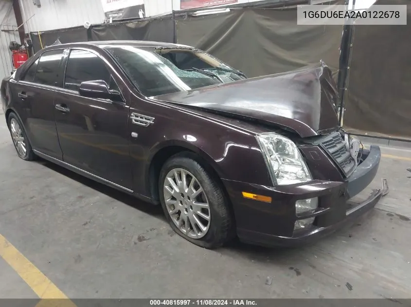 2010 Cadillac Sts Performance VIN: 1G6DU6EA2A0122678 Lot: 40815997