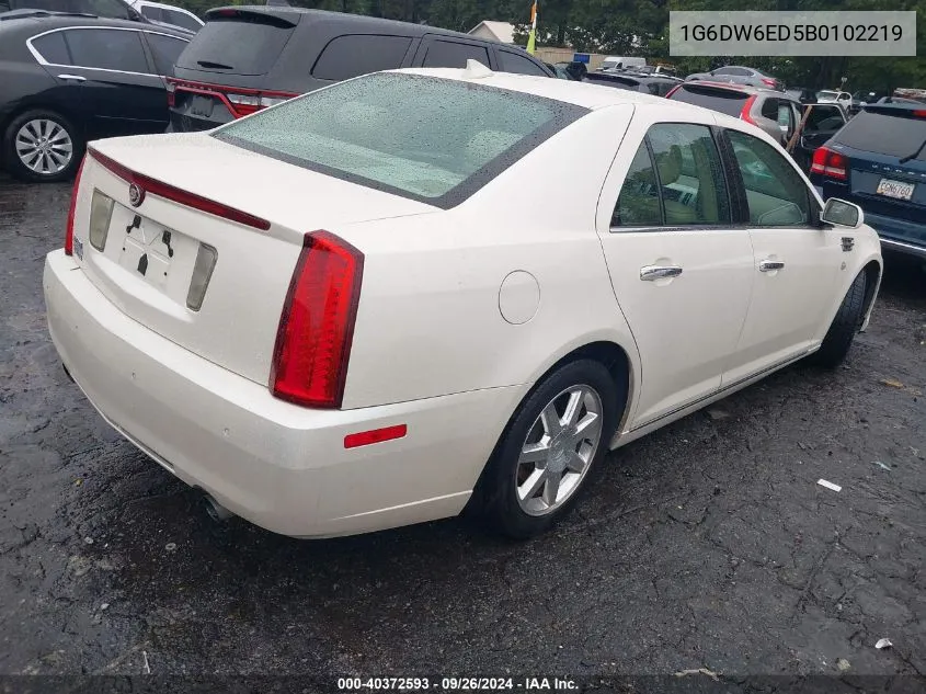 2011 Cadillac Sts Luxury VIN: 1G6DW6ED5B0102219 Lot: 40372593