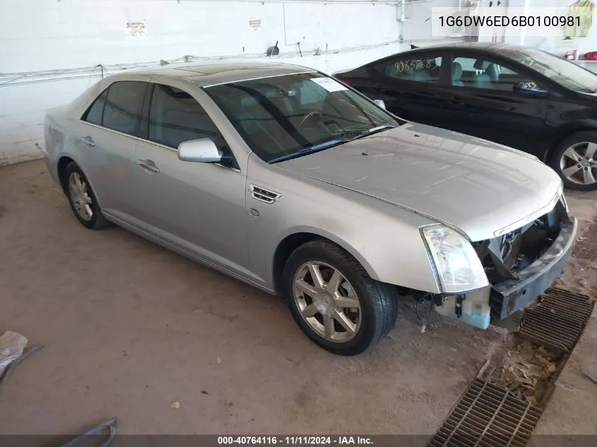 2011 Cadillac Sts Luxury VIN: 1G6DW6ED6B0100981 Lot: 40764116