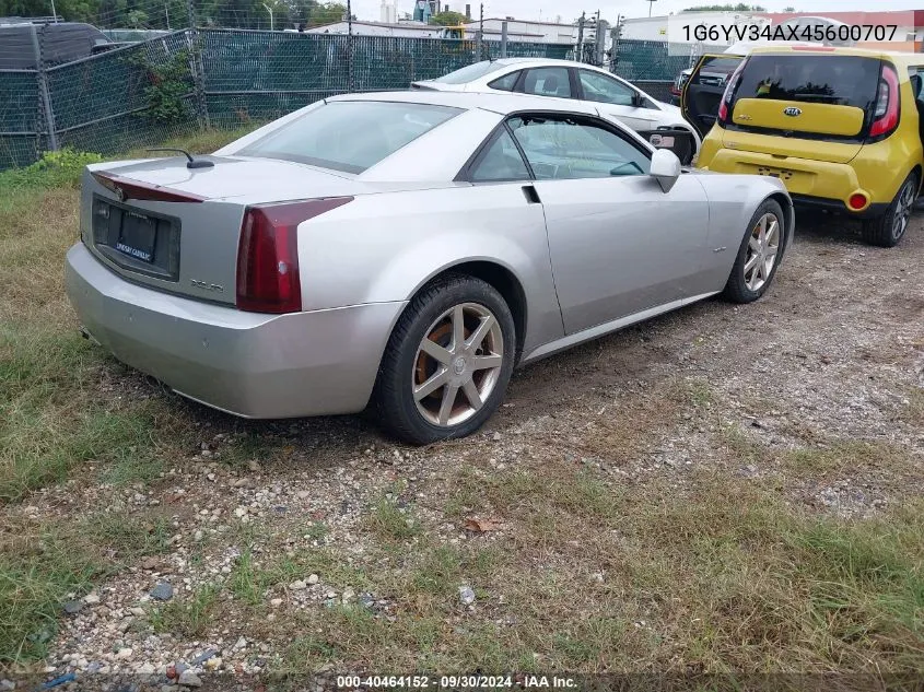 2004 Cadillac Xlr Standard VIN: 1G6YV34AX45600707 Lot: 40464152