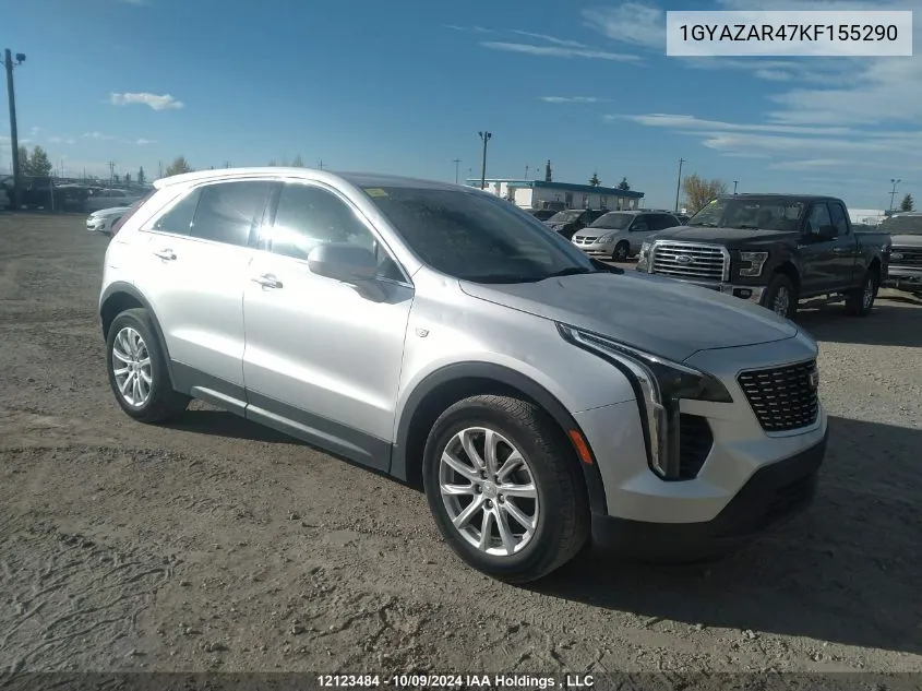 2019 Cadillac Xt4 VIN: 1GYAZAR47KF155290 Lot: 12123484