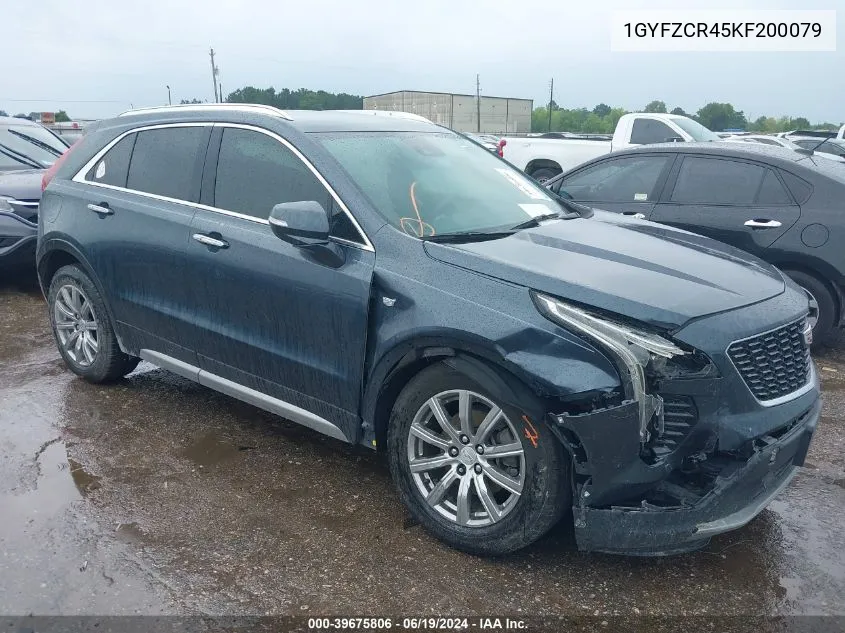 1GYFZCR45KF200079 2019 Cadillac Xt4 Premium Luxury