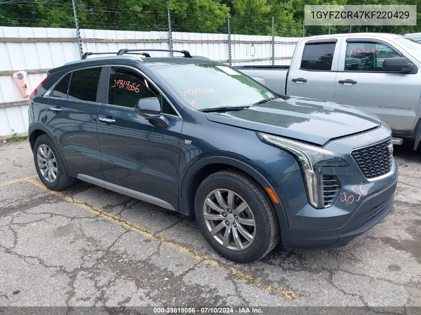 1GYFZCR47KF220429 2019 Cadillac Xt4 Premium Luxury