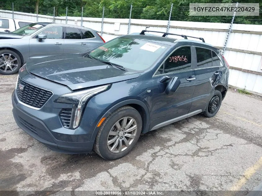 2019 Cadillac Xt4 Premium Luxury VIN: 1GYFZCR47KF220429 Lot: 39819056