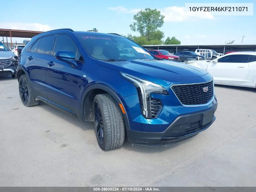 2019 Cadillac Xt4 Sport VIN: 1GYFZER46KF211071 Lot: 39830224