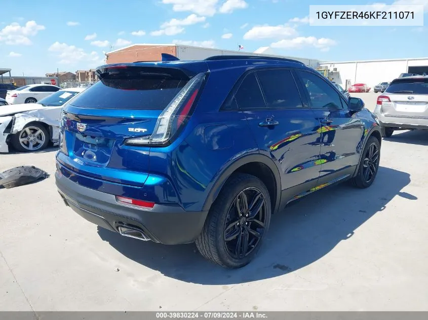 2019 Cadillac Xt4 Sport VIN: 1GYFZER46KF211071 Lot: 39830224