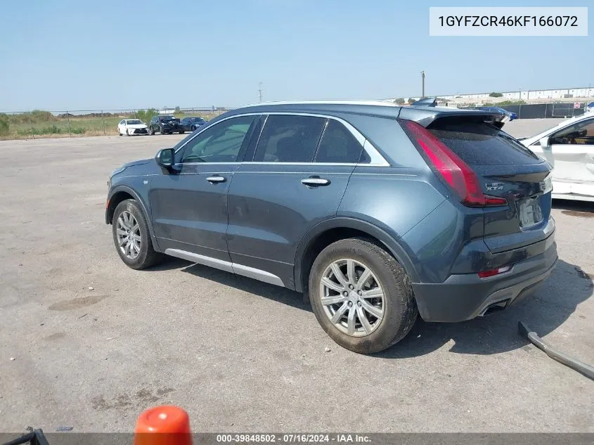 2019 Cadillac Xt4 Premium Luxury VIN: 1GYFZCR46KF166072 Lot: 39848502