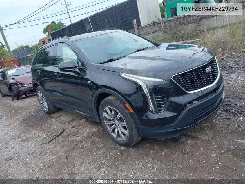 1GYFZER44KF229794 2019 Cadillac Xt4 Sport