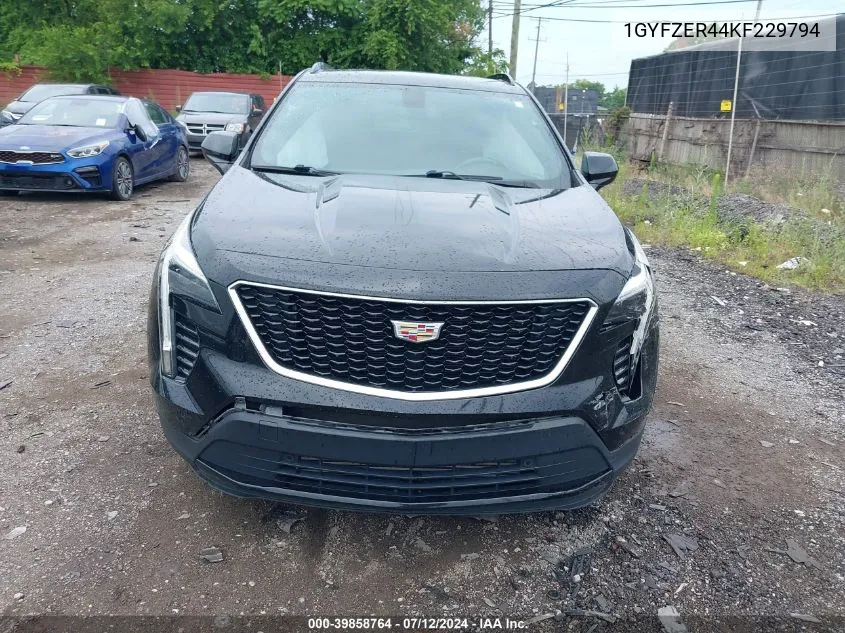 1GYFZER44KF229794 2019 Cadillac Xt4 Sport