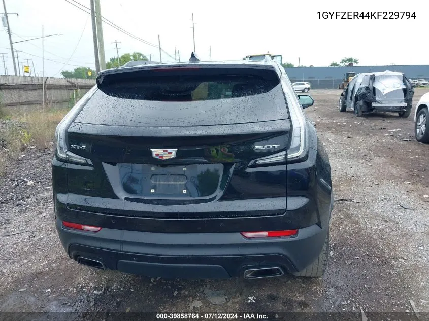 1GYFZER44KF229794 2019 Cadillac Xt4 Sport