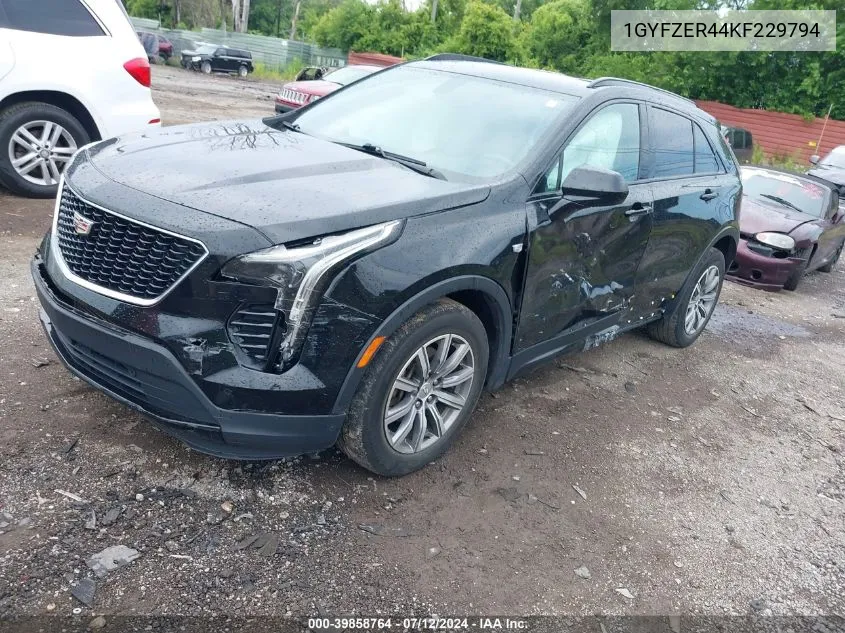 1GYFZER44KF229794 2019 Cadillac Xt4 Sport