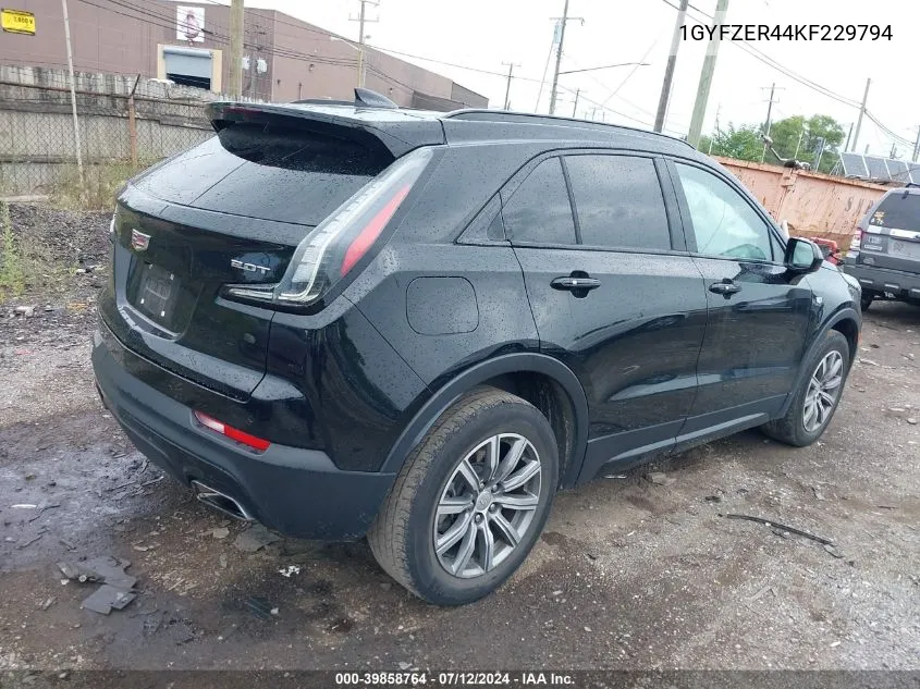 1GYFZER44KF229794 2019 Cadillac Xt4 Sport