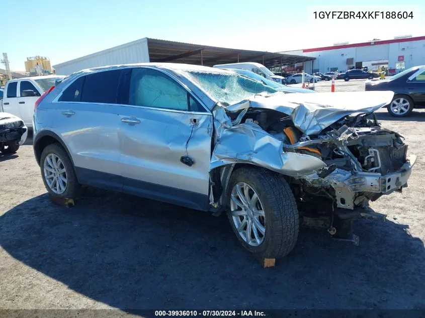 1GYFZBR4XKF188604 2019 Cadillac Xt4 Luxury