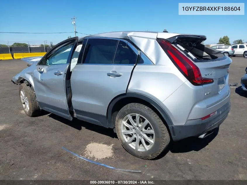 1GYFZBR4XKF188604 2019 Cadillac Xt4 Luxury