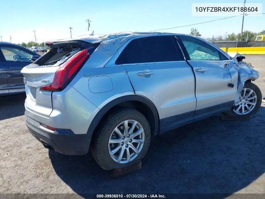 1GYFZBR4XKF188604 2019 Cadillac Xt4 Luxury