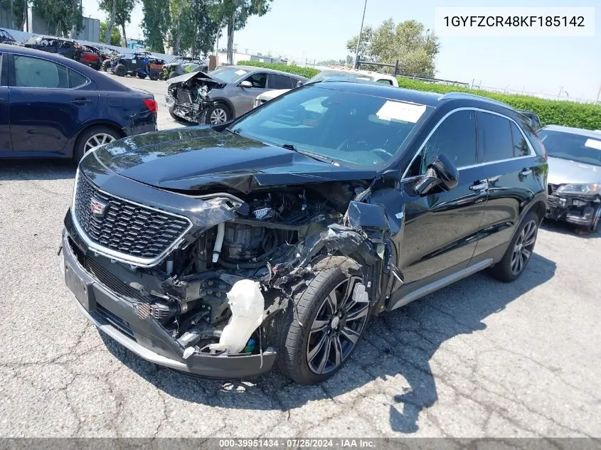 1GYFZCR48KF185142 2019 Cadillac Xt4 Premium Luxury