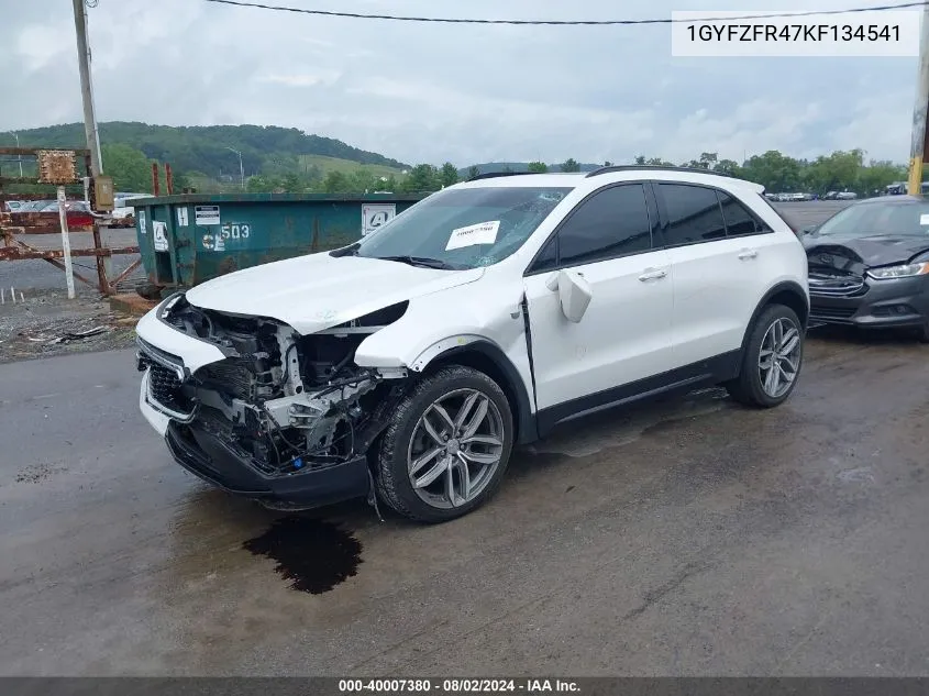 1GYFZFR47KF134541 2019 Cadillac Xt4 Sport