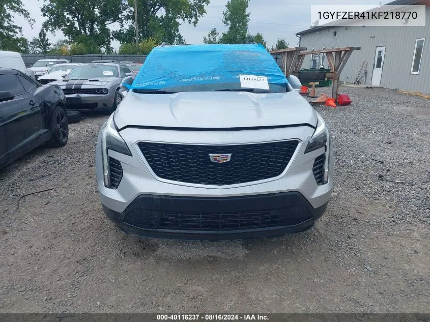 2019 Cadillac Xt4 Sport VIN: 1GYFZER41KF218770 Lot: 40116237