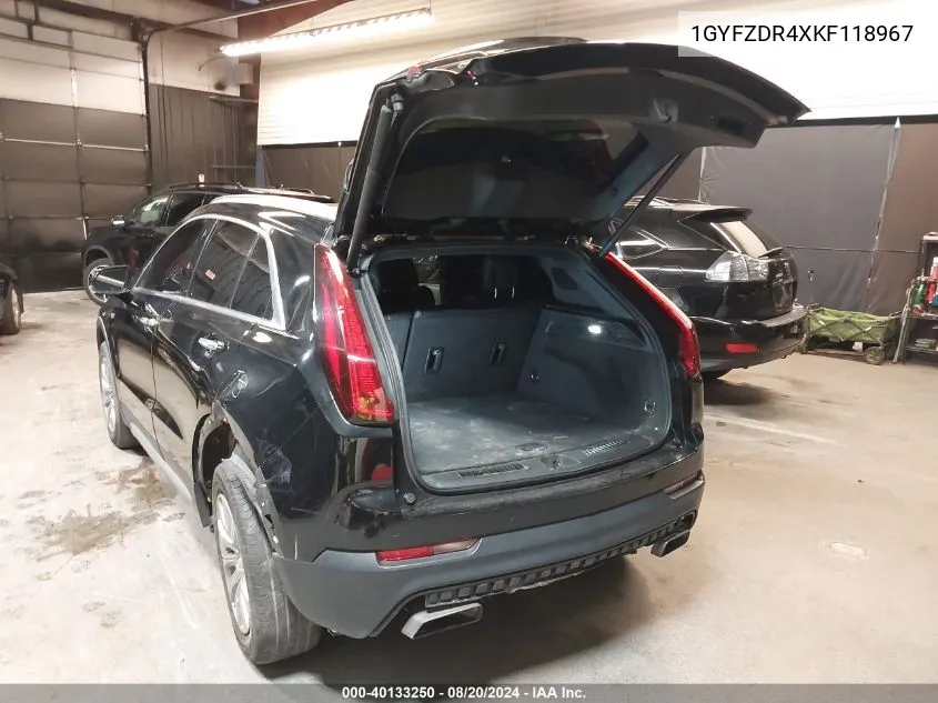 1GYFZDR4XKF118967 2019 Cadillac Xt4 Premium Luxury