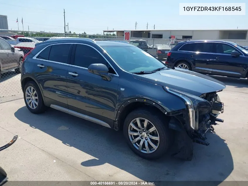 2019 Cadillac Xt4 Premium Luxury VIN: 1GYFZDR43KF168545 Lot: 40156691