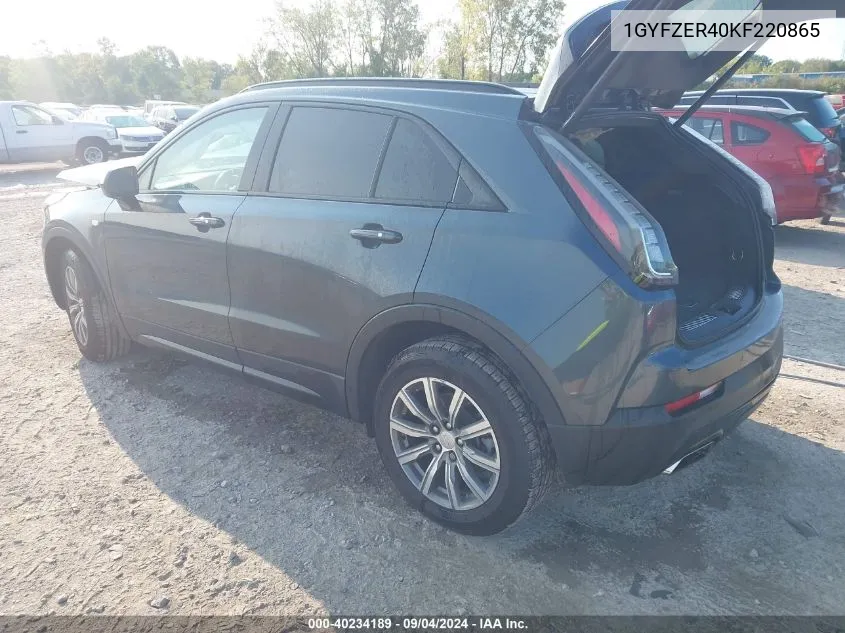 1GYFZER40KF220865 2019 Cadillac Xt4 Sport