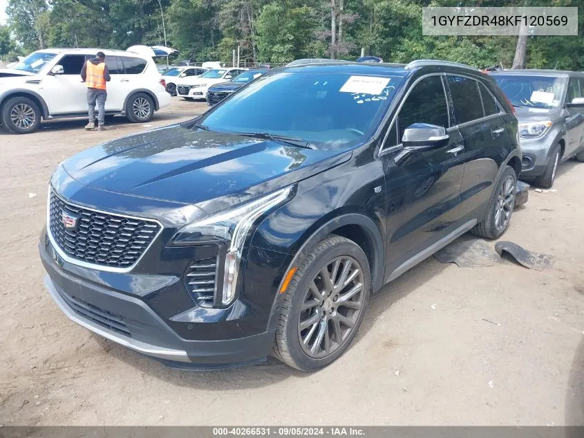 1GYFZDR48KF120569 2019 Cadillac Xt4 Premium Luxury